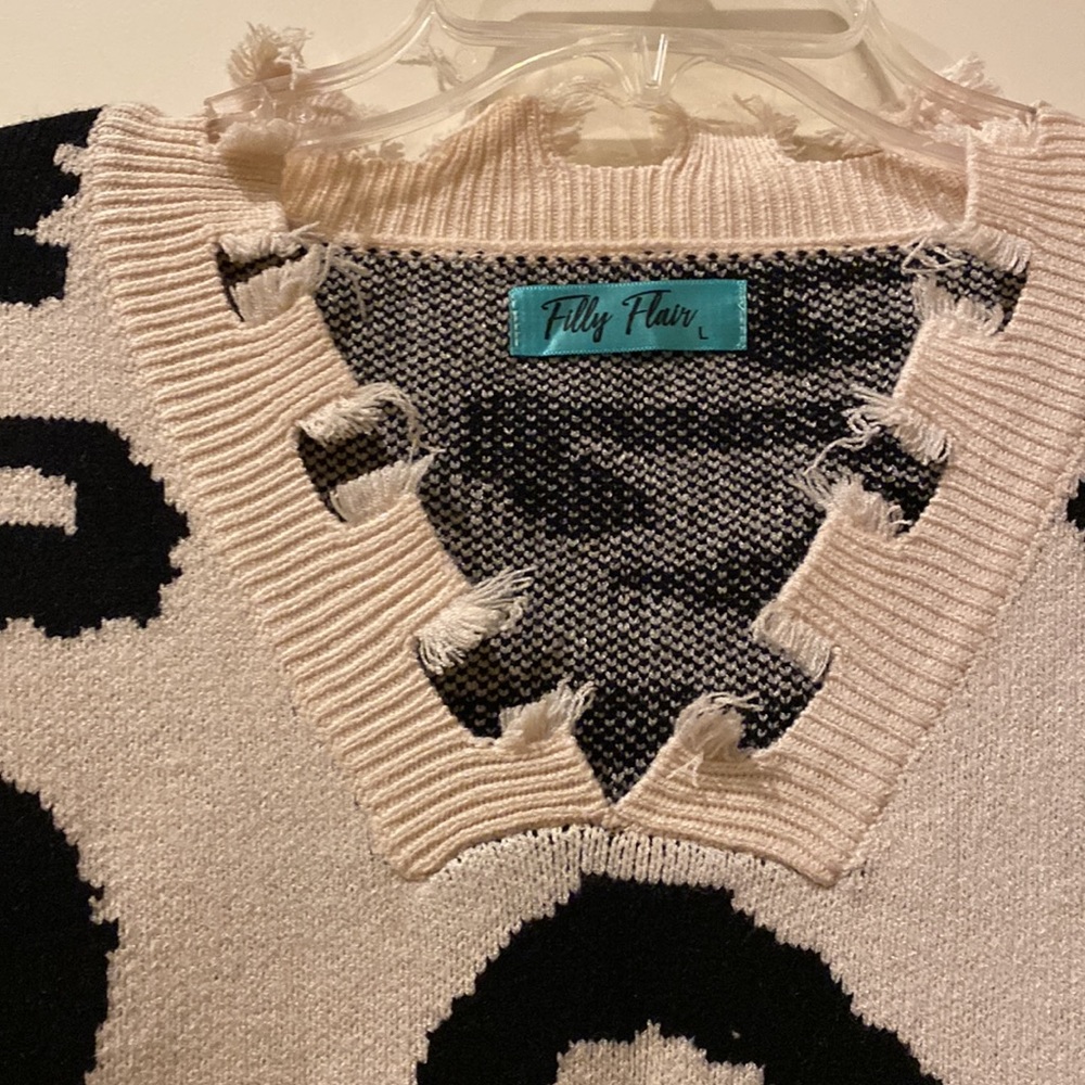 Leopard Print Sweater - image 2